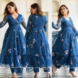 Angrakha style anarkali suit